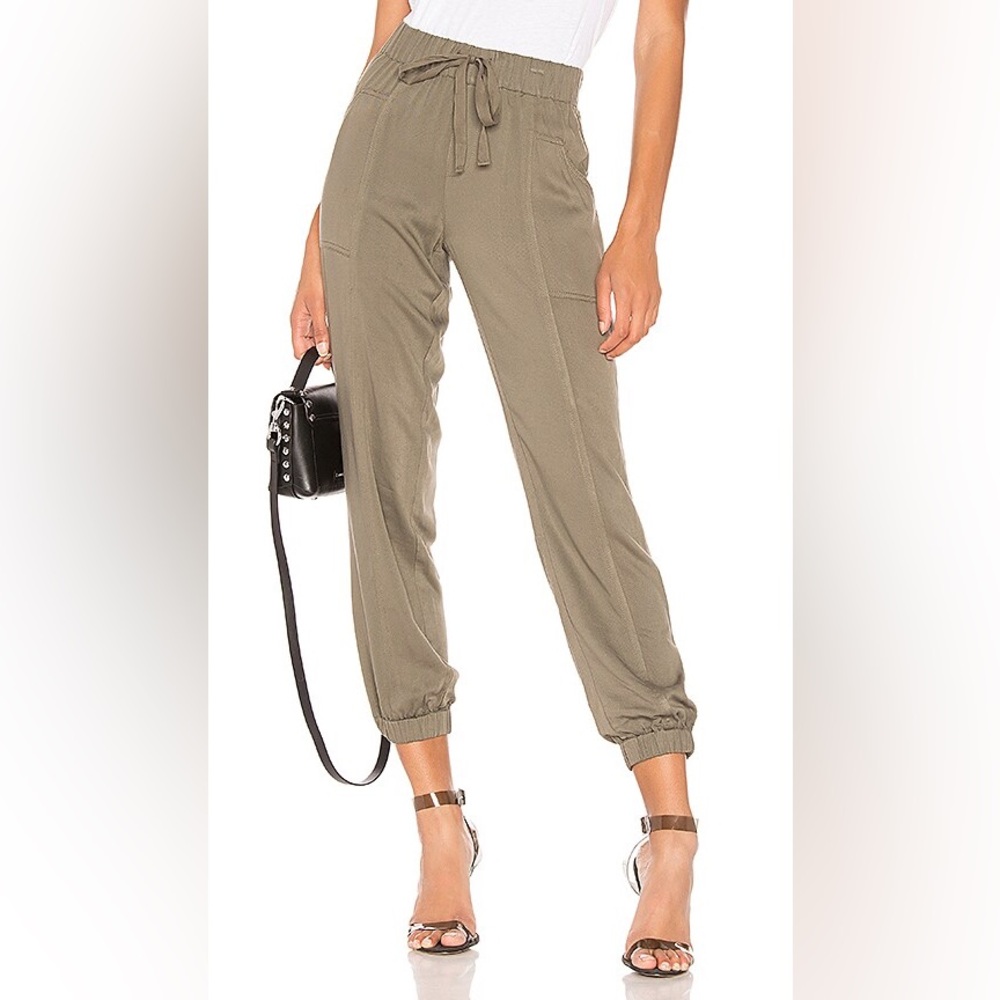 Bobi Black Military Twill Jogger Army Color Sz Sm